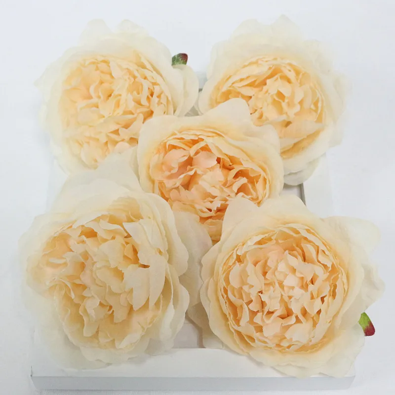 Flone 11cm DIY High Quality Artificial Peony Flowers Head Fake Flower Silk Flower For Wedding Home Party Decor Art Floral (2)