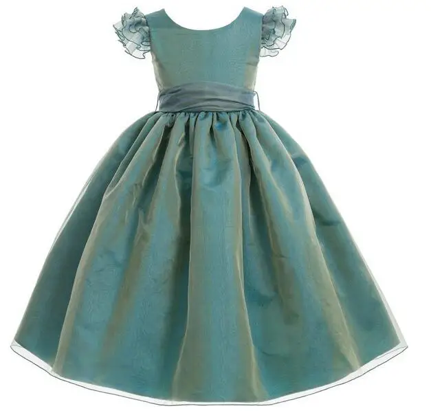 

Girls Pageant Formal Dresses 2017 Korean Vintage Big Bow Gowns Kids Birthday Party Dress Children's Princess Dresses Dancewear
