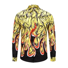 Истинный ревеллер дизайнерское платье рубашки модные черные золотые мужские рубашки с длинными рукавами хип-хоп топ с прозрачной рубашкой Повседневная Деловая Мужская блузка