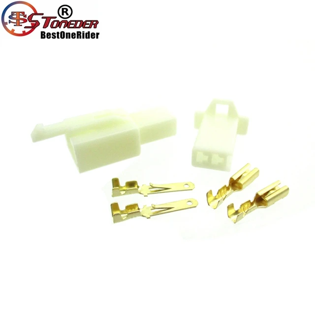 STONEDER 5x 2 Pins Electrical Wire Connector Terminal Harness Plug Socket For Pit Pocket Mini Bike Go Kart ATV Scooter Moped