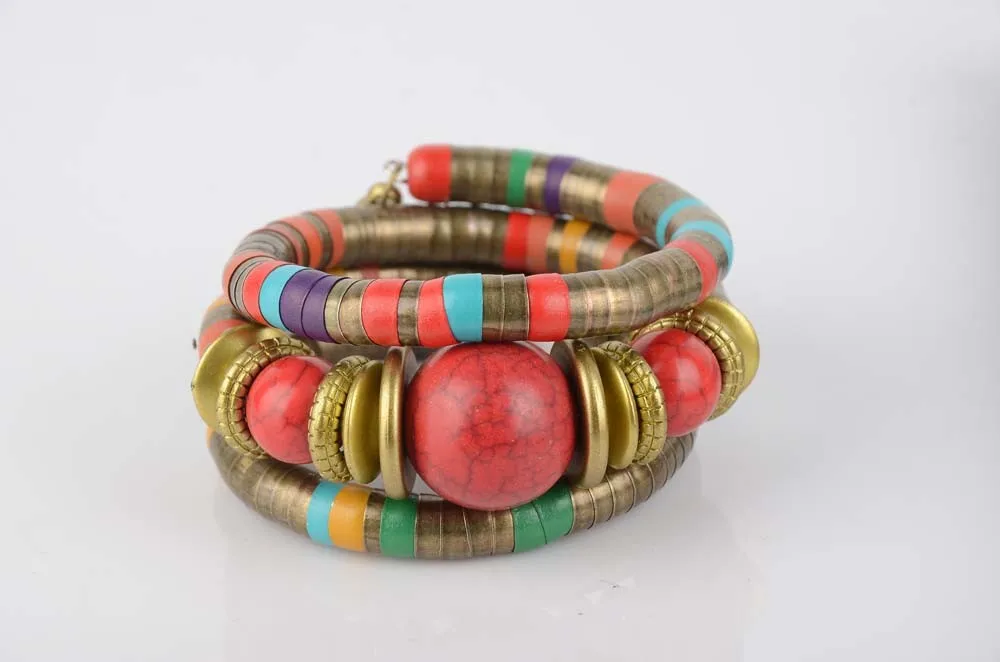 Yuzhejie Tibetan Plated Antique Bronze Bracelets Bangles