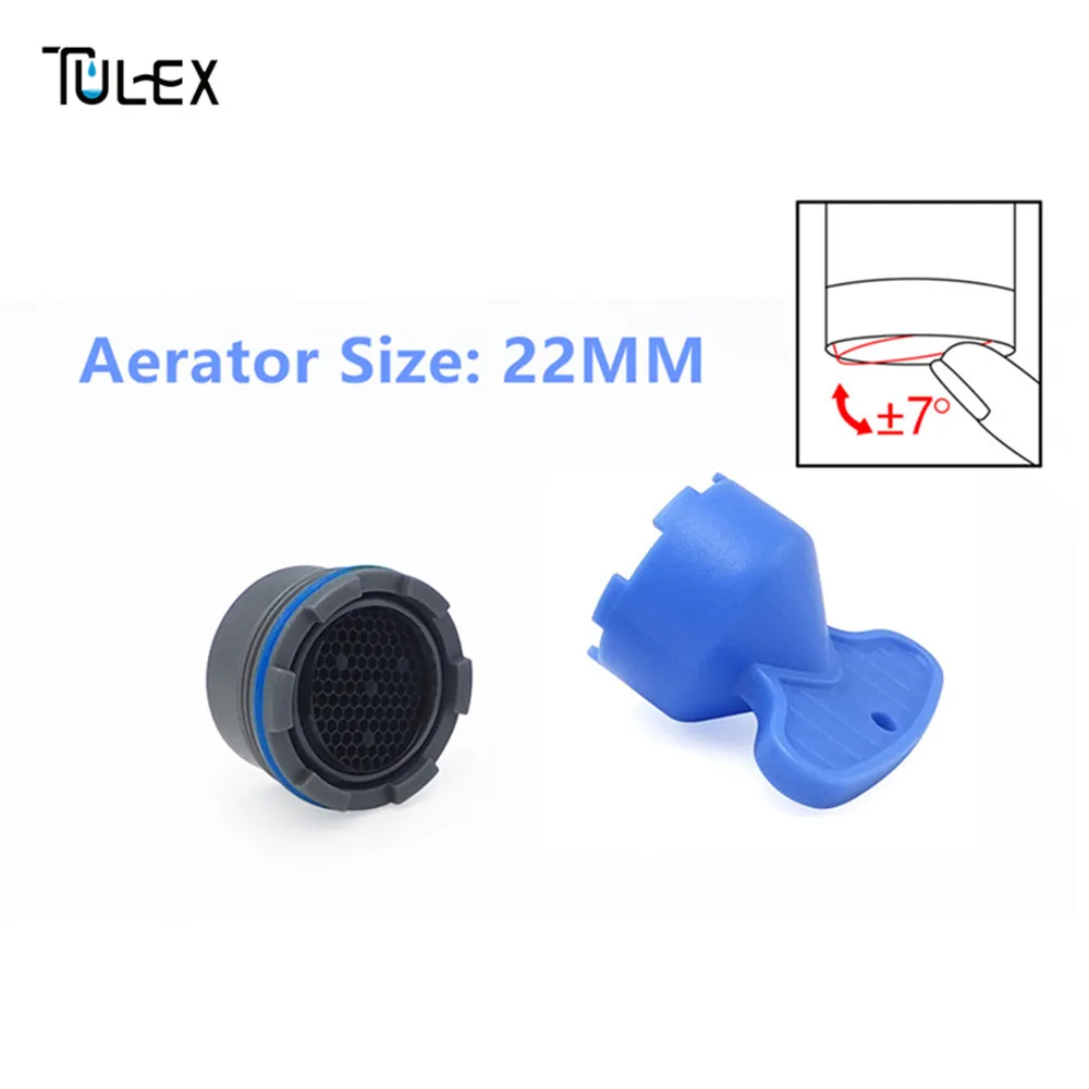 

TULEX Faucet Aerator Spout Bubbler Crane Filter Hide-in Core 22MM Replacement Part With DIY Install Spanner for Kitchen faucet