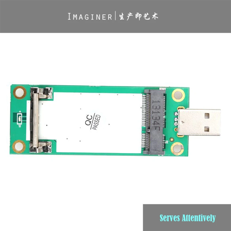 

Mini PCI-Express Pcie Pci Express PCI-E Wireless WWAN To USB Adapter Card with SIM Card Slot Module Testing Tools