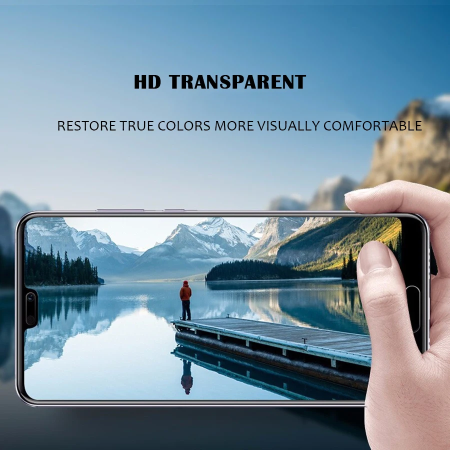 P20 полное покрытие закаленное стекло Защита экрана для Huawei Pro стеклянная пленка