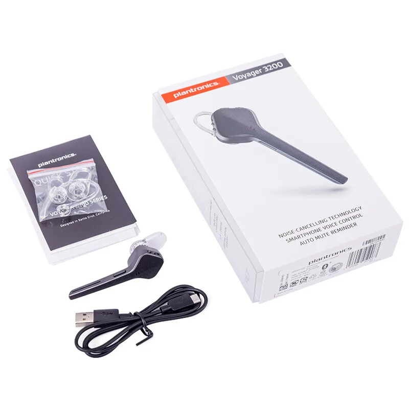 New Original Plantronics Voyager 3200 Wireless Bluetooth Earphone Support mulitiple languages Headsets For Xiaomi Samsung