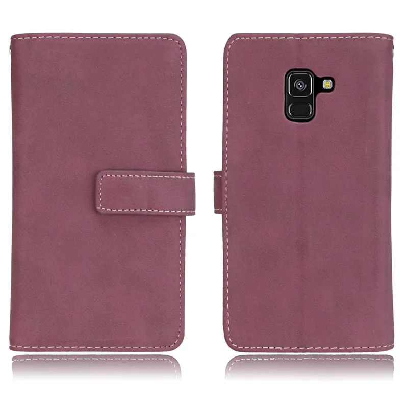 For Coque Samsung Galaxy J8 2018 Case Cover Luxury Matte Leather Wallet Stand Flip Phone Cases on For Samsung Galaxy J8 2018 J810F Case7