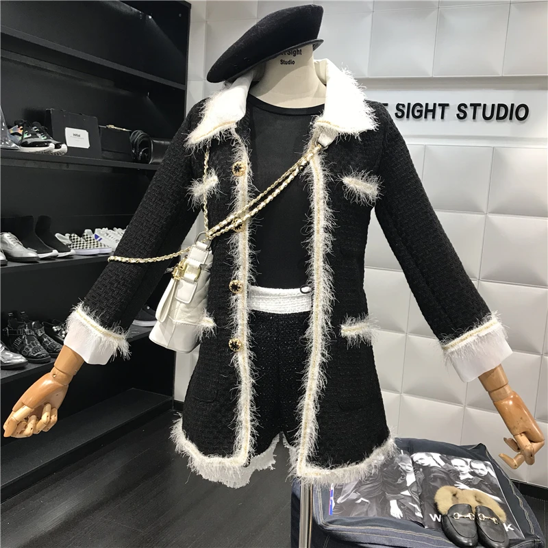 

Amolapha Women Winter Woolen Jacket Coats Turn-down Collar Single Breasted Tassel Long Style Casual Coat Outwears for Woman