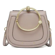 Модная круглая сумка с аппликацией, женская кожаная сумка через плечо, Женская винтажная сумка с клапаном