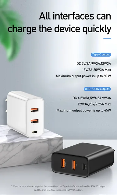 Baseus 3 porty USB ładowarka z PD3 0 szybka ładowarka do telefonu iPhone 11 Pro Max Xr 60W szybkie ładowanie 4 0 FCP SCP dla Redmi Note 7 Huawei tanie i dobre opinie Typ C Baseus Quick Charge 4 0 USB Charger USB PD Podróży Ac Źródło 100-240 V 1 2A RoHS AC 100-240V 50-60Hz 1 3A Max Baseus 3 porty USB ładowarka z PD3 0 szybka ładowarka do telefonu iPhone 11 Pro Max Xr 60W szybkie ładowanie 4 0 FCP SCP dla Redmi Note 7 Huawei tanie i dobre opinie Typ C Baseus Quick Charge 4 0 USB Charger USB PD Podróży Ac Źródło 100-240 V 1 2A RoHS AC 100-240V 50-60Hz 1 3A Max