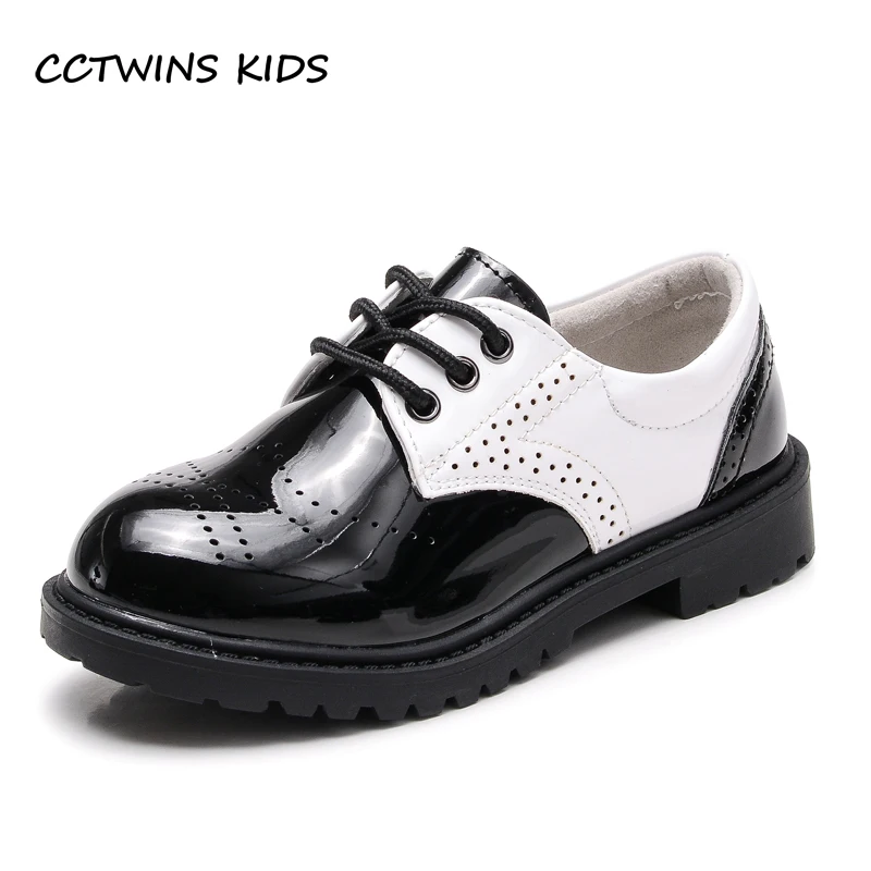 CCTWINS KIDS/ г.; детская модная обувь на плоской подошве с белой пряжкой для маленьких мальчиков из искусственной кожи; оксфорды для маленьких девочек; черная обувь для малышей; G1141