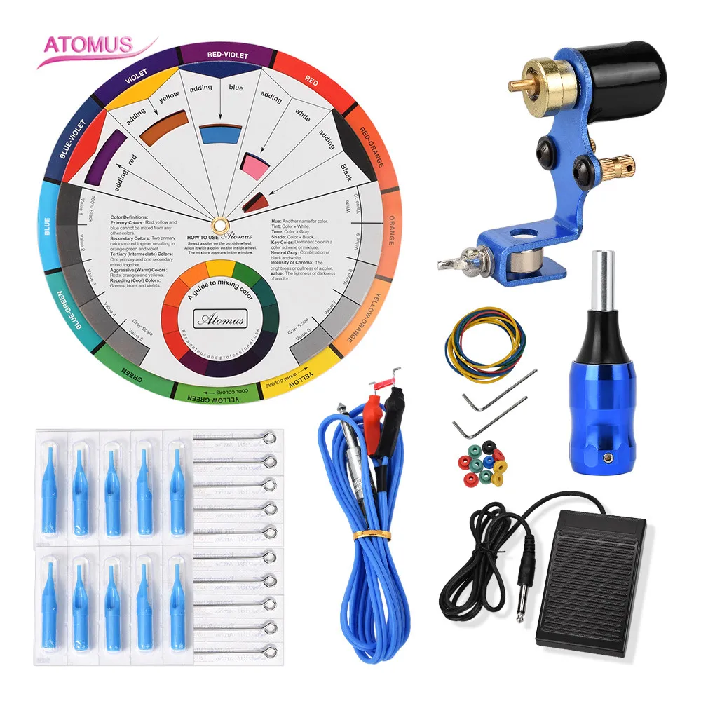 

Tattoo Machine Rotary Kits Machines Tattoo Machinery Rotative Kit Profissional Complet Professionnelle Pen Set Tattos Tools Set