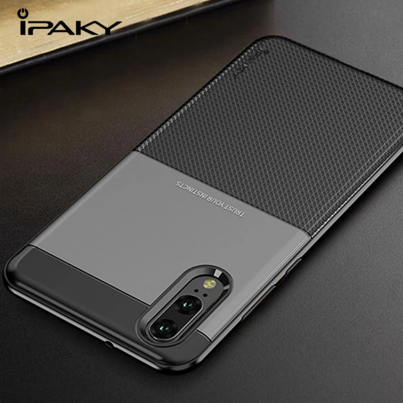 

IPAKY Shockproof Silicone Phone cases for Huawei P20 For Huawei P20 Lite Anti knock TPU Soft Back Cover Case For Huawei P20 Pro