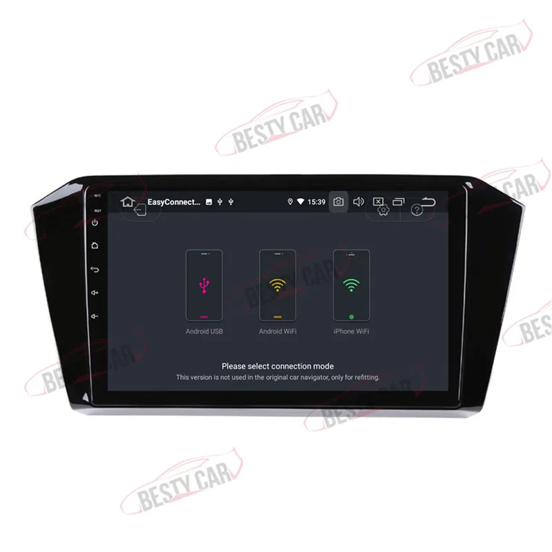 Discount 10.1" Android 9.0 Car Multimedia Player Stereo GPS Navigation for VW Magotan Passat B8 2015 16~18 Head Unit Radio DSP 2.5D+IPS 4