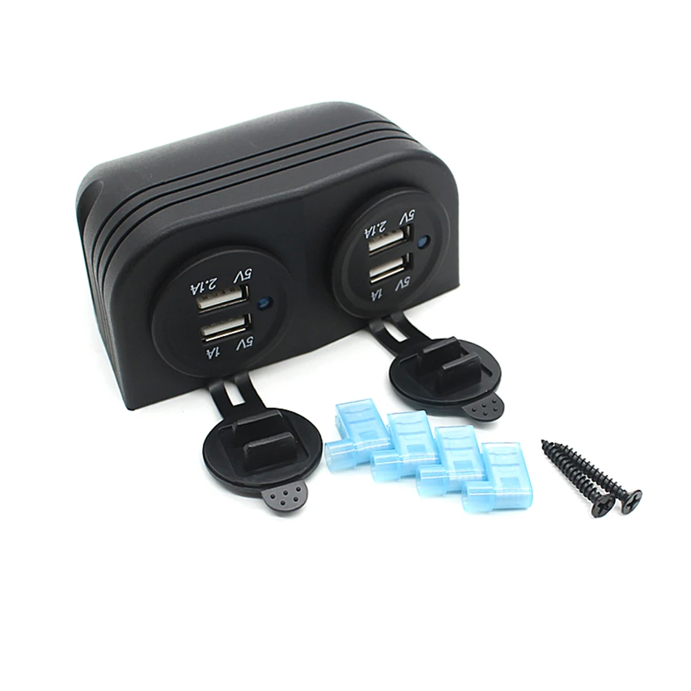 Водонепроницаемый 12 В Автомобильная лодка 4 usb порта прикуриватель ...