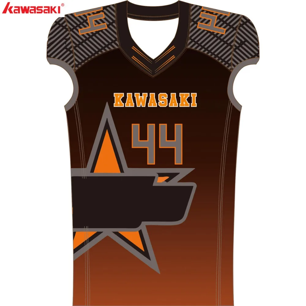 Kawasaki Brand Custom Logo Name American Jersey Sublimation American