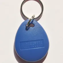 Лидер продаж 100 шт. Водонепроницаемый ID Брелоки RFID 125 кГц Близость ключевых кольцо карты Управление доступом посещаемости карты производителя 8