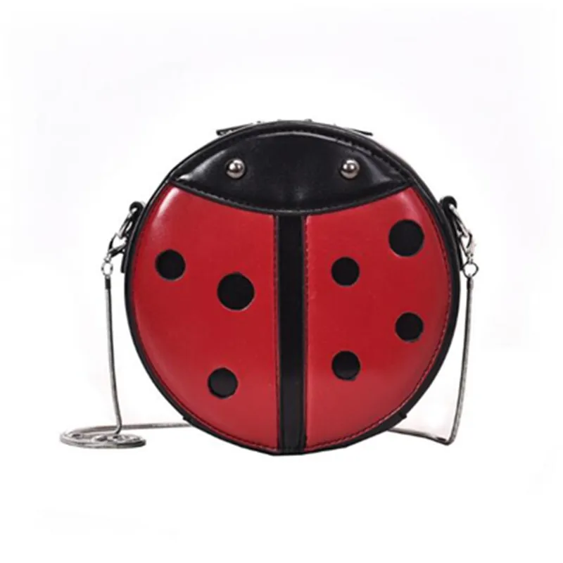 

2019 Spring New Diamond Strawberry Ladybird PU Evening Package Fashion Personality Banquet Shoulder Bag Messenger Bag