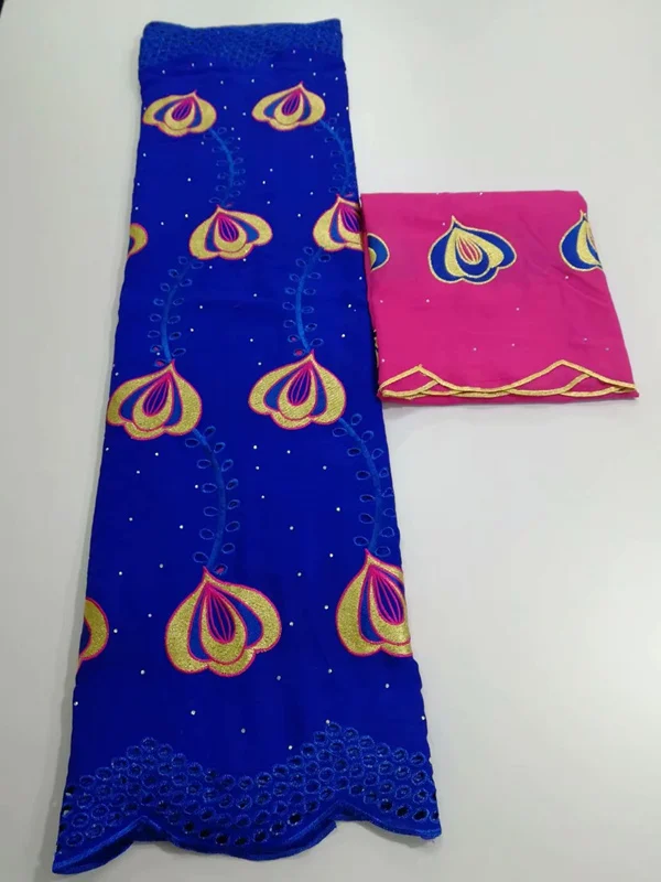 

royal blue Swiss Voile Lace 2019 African Voile Swiss Lace Fabric Fancy Design Swiss Cotton Voile Lace Fabric For Clothe