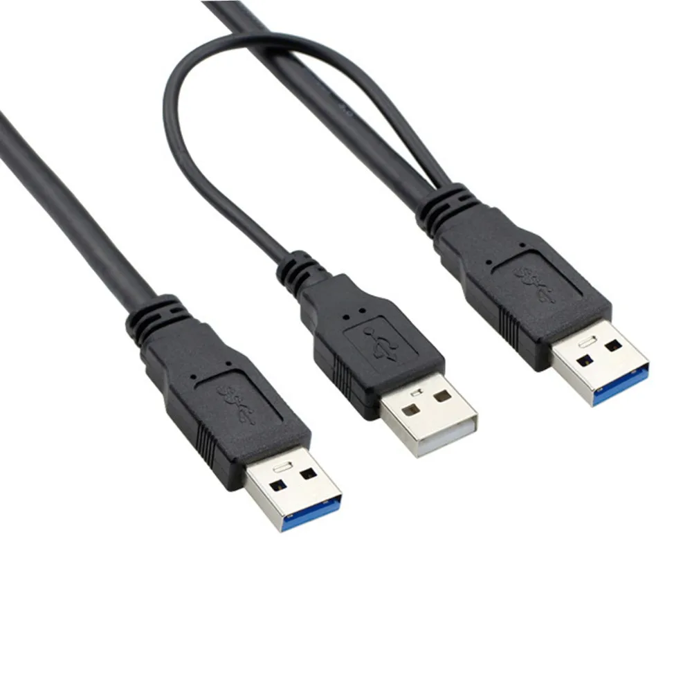 Сверхскоростной кабель питания USB 3 0 два A папа для внешнего жесткого диска 60