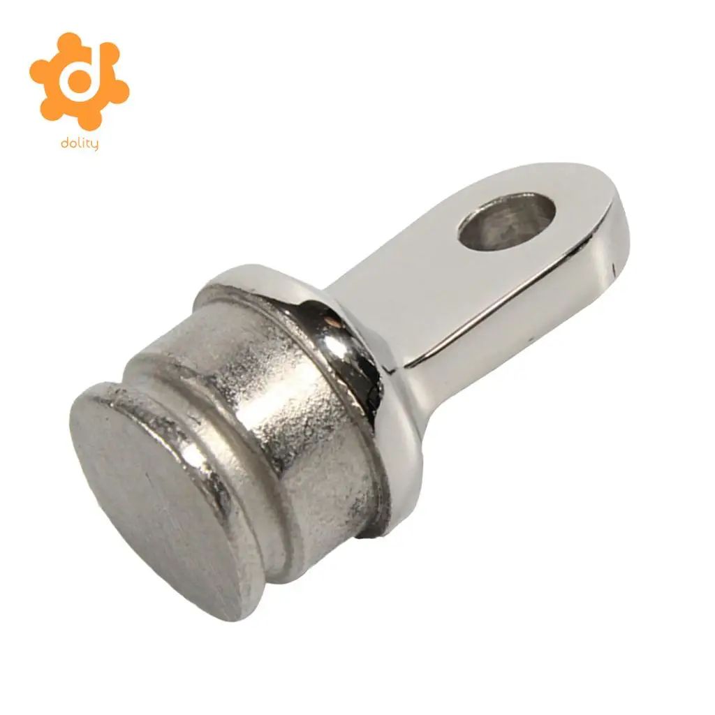 2Pcs 316 Stainless Steel Boat Bimini Top Inside Eye Rounded End 25mm 22mm