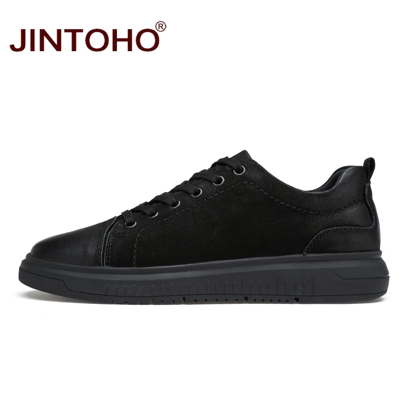 JINTOHO/Мужская обувь больших размеров для взрослых; брендовая мужская обувь; дизайнерская мужская кожаная обувь; модная повседневная резиновая обувь; Chaussures