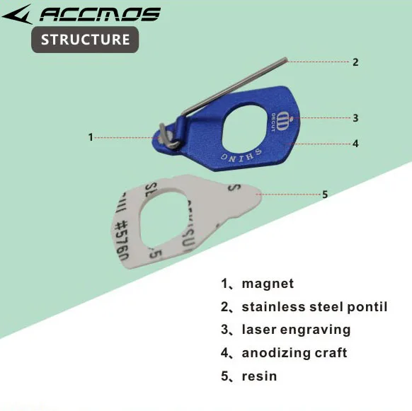 Decut SHINE Stainless Steel Flipper Arrow Rest Stick To Bow