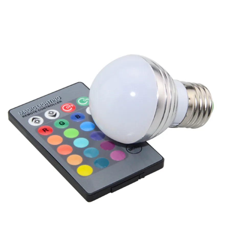 E27 E14 светодиодная RGB лампа AC 220 В 110 5 Вт точечная 85 265 в Светодиодная RGBW волшебное