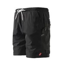 MarKyi новые мужские короткие штаны с буквенным принтом хлопок плюс размер 5xl мужские шорты в уличном стиле повседневные Компрессионные шорты