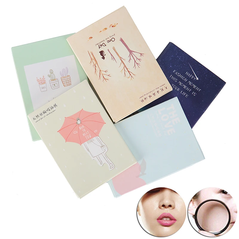 

50pcs/Box Oil Blotting Sheets Absorbing Paper Face Oil Control Makeup Tools Cleansing Face Oil Absorbing Sheets