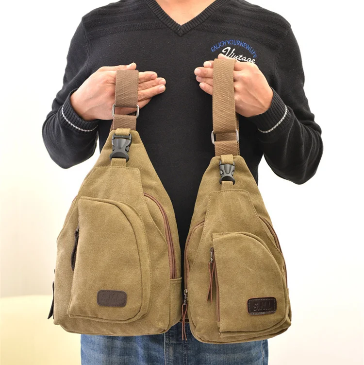 Горячая Распродажа Bolsos Mujer холщовая Мужская нагрудная сумка Повседневная через