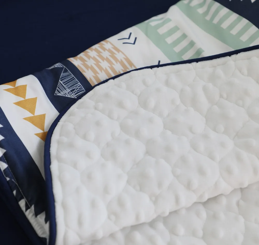 Baby Boy Arizona Woodland Crib Bedding Set Baby Crib Rail Cover Crib Sheet Tribal Aztec Buch Minky Blanket Skirt Nursery Bedding Baby Blankets Blankets Throws