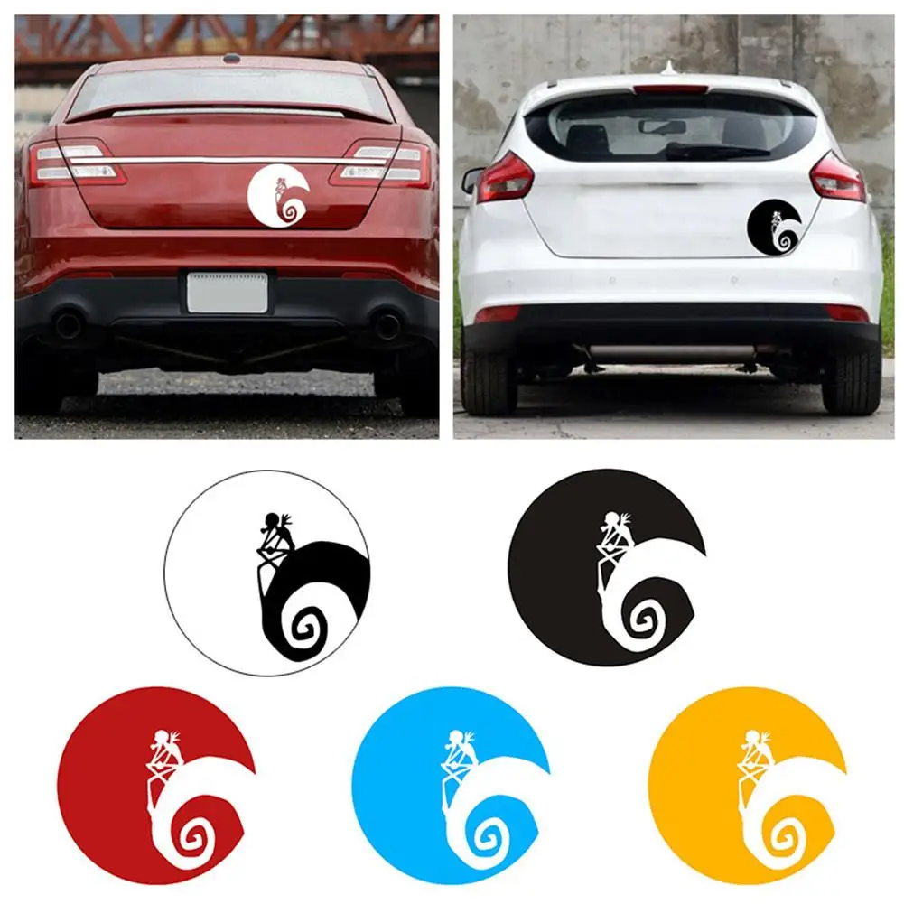

Nightmare Before Christmas Skeleton Patterns Car Decals & Stickers Christmas Motorbike Accessories Car Stickers