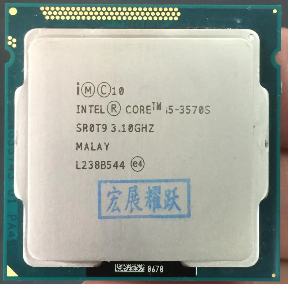 Процессор Intel Core i5-3570S I5 3570S ЦП для настольного компьютера (6 Мб кэш-памяти 3 1 ГГц)