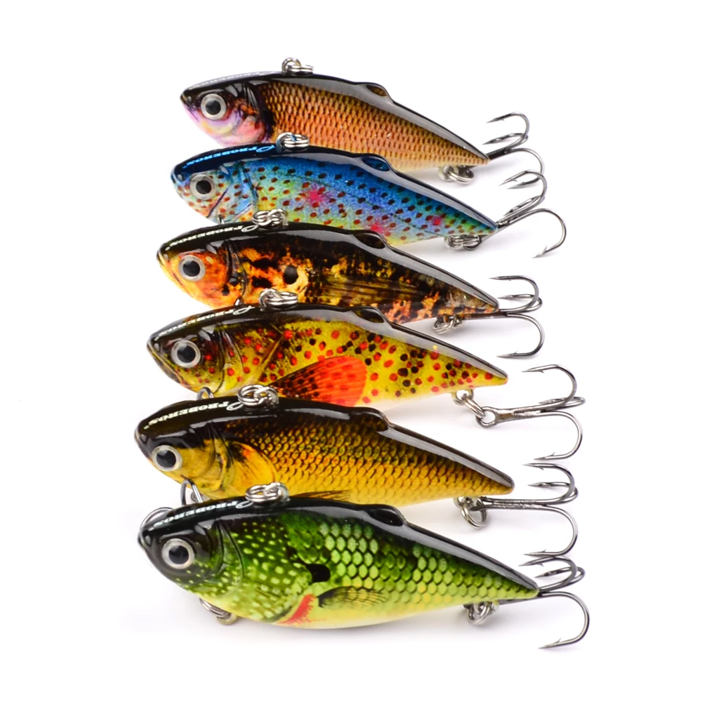

1pcs/lot High Quality Fishing Lures Hard Bait VIB 6.5cm/8.7g Artificial Lures Hooks Fishing Tackle Pesca everything for fishing