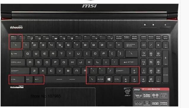 15,6 17,3 дюймов ноутбук силиконовая клавиатура защитная крышка для MSI GS60 GS70 GE62 GE72 GL62 GE72 WT60 WE62 WE72 PE60 PE70 призрак