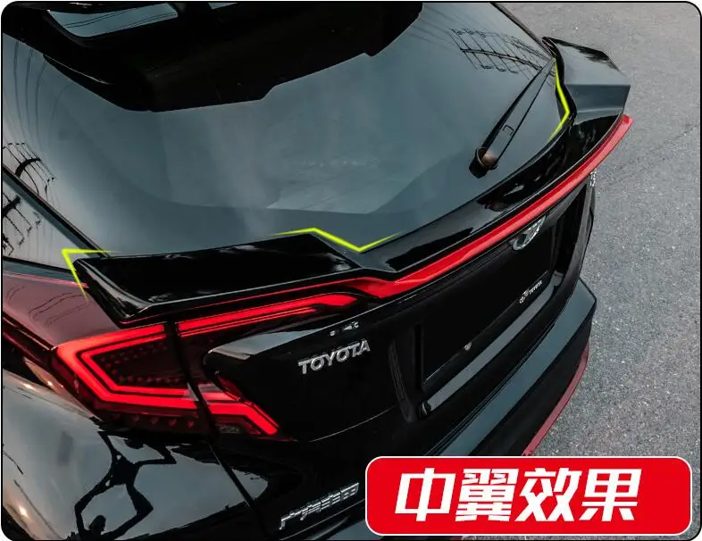 Высокое качество ABS краска заднее крыло багажника спойлер для Toyota C-HR CHR по EMS