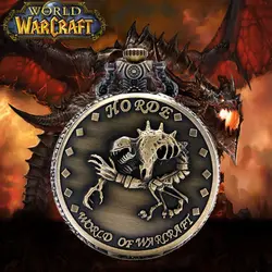 WOW Винтаж кварц карманные часы стимпанк World Of Warcraft Орды скелет динозавра Для мужчин Обувь для мальчиков Дети Цепочки и ожерелья Кулон