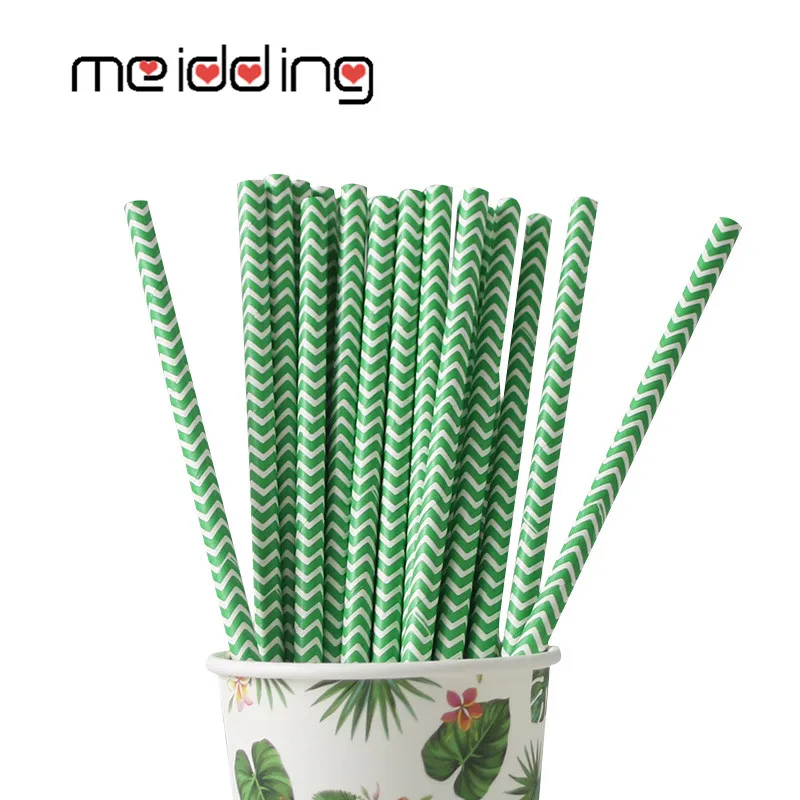 

"ALOHA" Party Decoration Green Straw Hawaii Birthday Decoration Kids Tropical Flamingo Luau Wedding DIY Tableware Straw Supplies