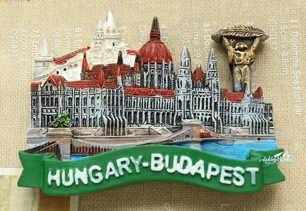 Ungarn Budapest Flagge /Sights /Neu/ Souvenir Neuheit Kühlschrank-magnet 