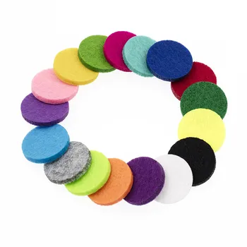 

20pcs/lot Colorful Aromatherapy Felt Pads 22.5mm Fit for 30mm Essential Oil Diffuser Perfume Locket Floating Locket