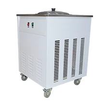 NA110S/C Commercial fried ice machine, Ice Cream Maker,,Single round pan Fried yogurt ,drink,fried ice cream machine 220v 1PC 2017 new design commercial popsicle machine fruit ice lolly maker machine italian ice cream sorbet machine