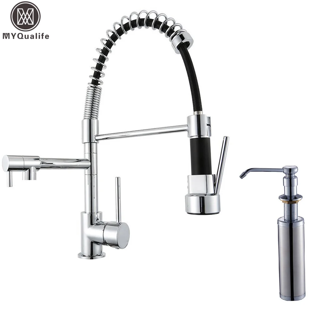 Brass Kitchen Faucet With Soap Dispenser Brass Kitchen Faucet With Soap Dispenser