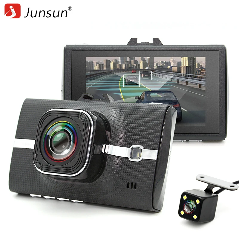 Junsun Car DVR font b Camera b font Dual Lens Full HD 1080P Video Recorde with