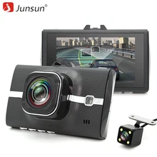 Junsun Coche DVR Cámara de Doble Lente Full HD 1080 P de Vídeo Recorde con ADAS/LDWS Aparcamiento Monitor Registrador 170 Grados Dash Cam DVRs