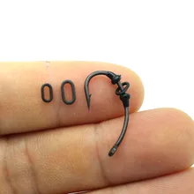 50 шт., аксессуары для ловли карпа, кольца для ловли карпа, антибликовые овальные выдувные кольца, матовые черные клеммные снасти