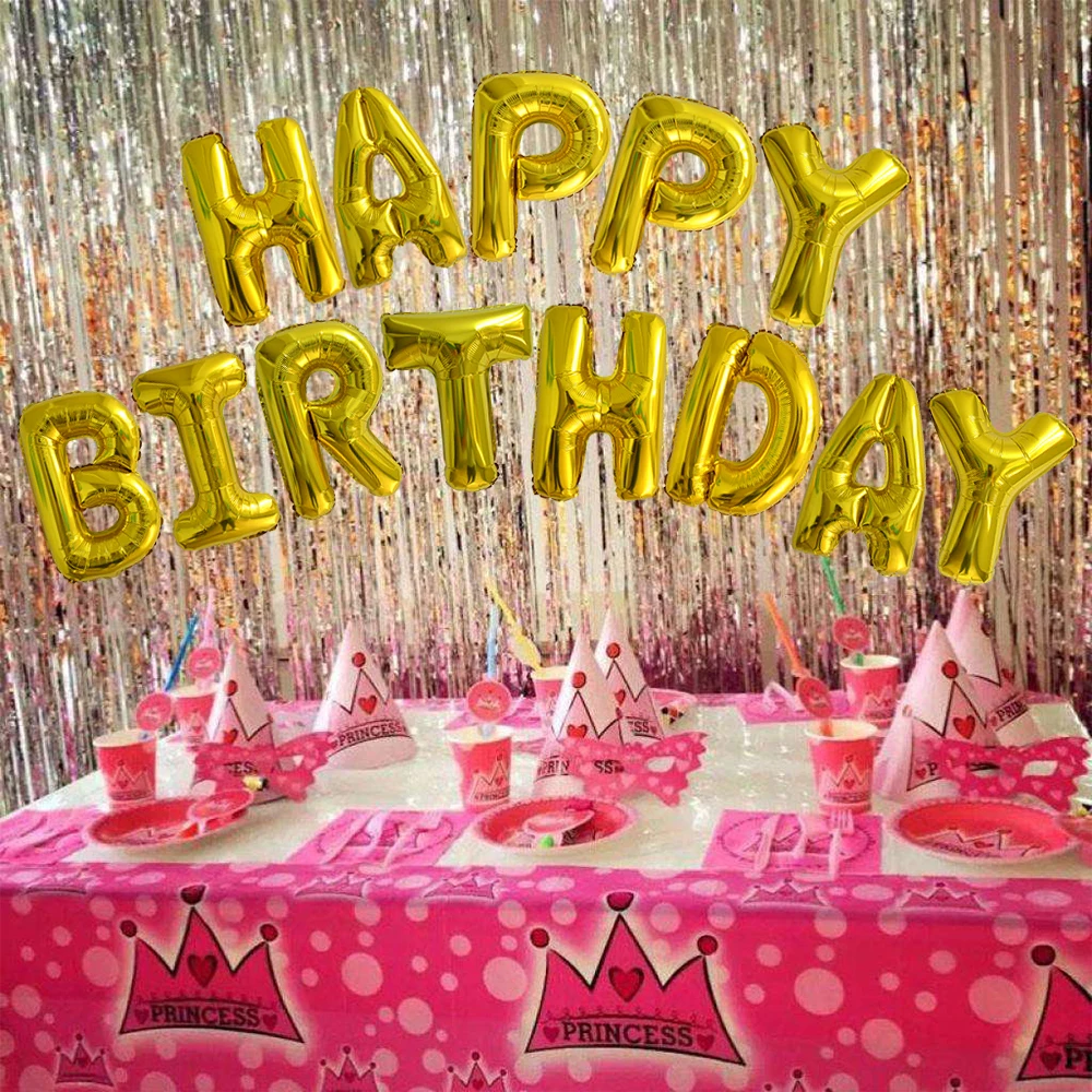 Happy Birthday Balloon Gold Decorate2