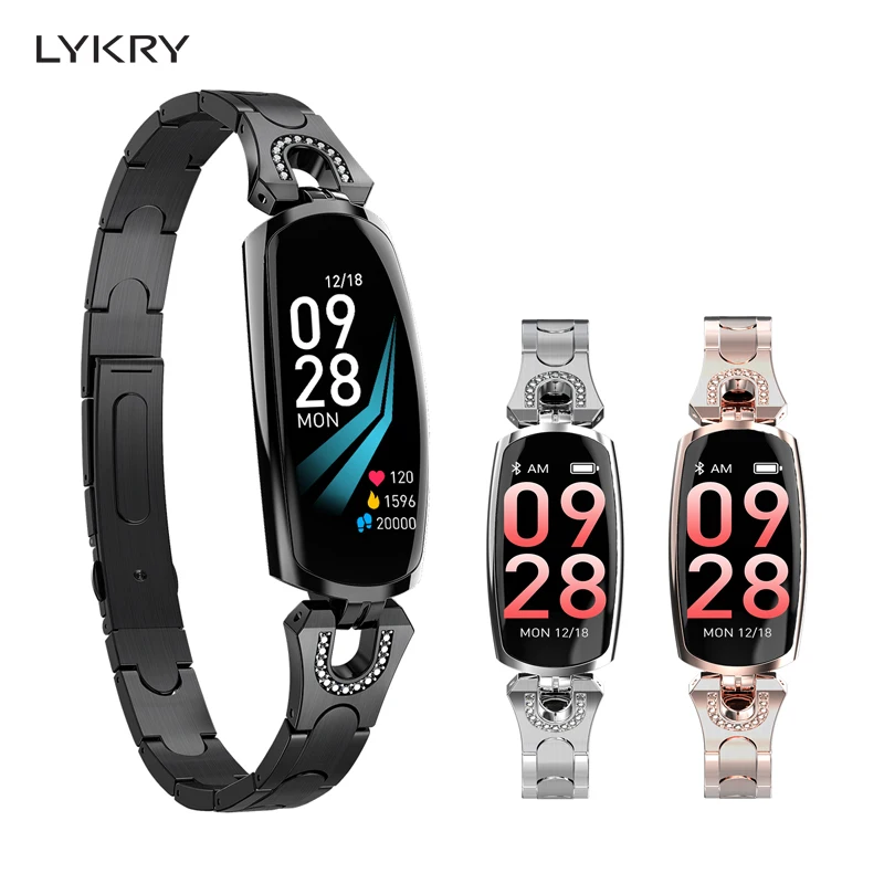 

LYKRY AK16 Smartwatch Women Watch Heart Rate Monitoring Wristband Waterproof With Camera Control For Android IOS Android