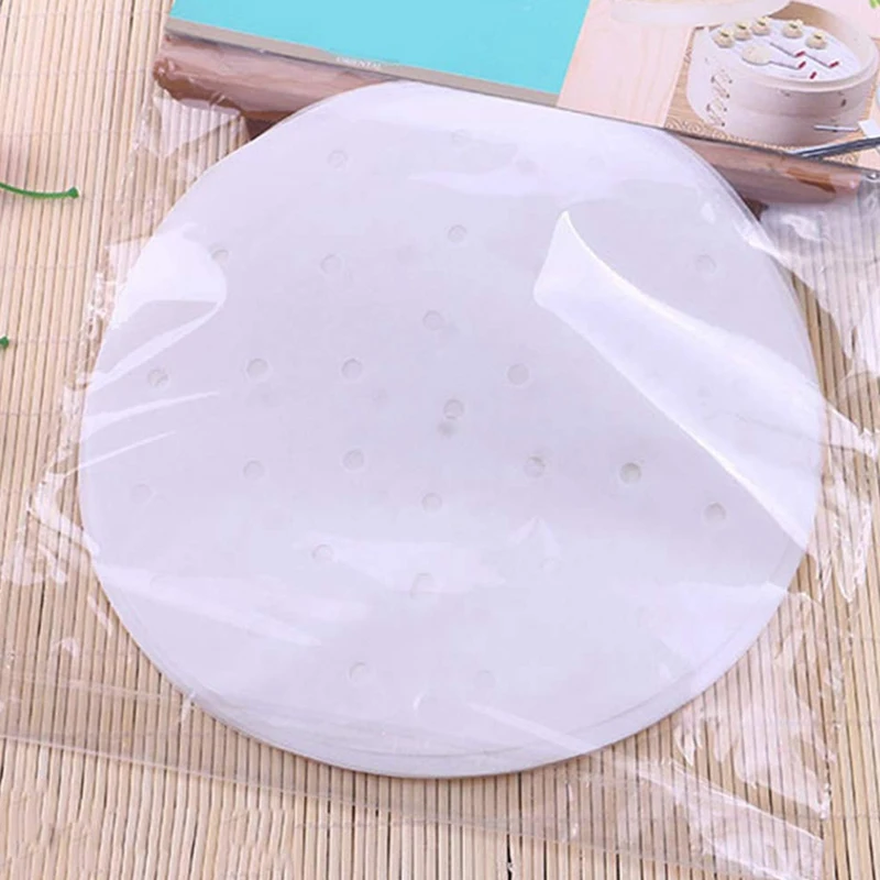 Air Fryer Liner,200 Pcs Perforated Parchment Paper/Bamboo Steamer Paper/Parchment Paper Circles For Air Fryer,Steaming Basket