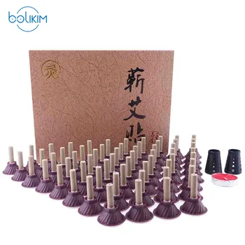 

BOLIKIM Lose Weight 60pcs/box 5 Years Mini Acupoint Sticking Moxa Candle Moxibustion Tube Paste Self-Stick Chinese Pain Patches