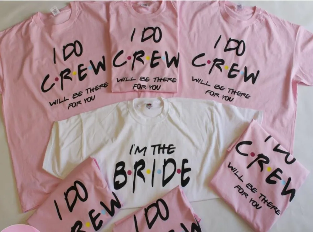 friends bridesmaid shirts
